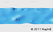 Shaded Relief Panoramic Map of the area around 28° 27' 45" S, 105° 19' 29" W