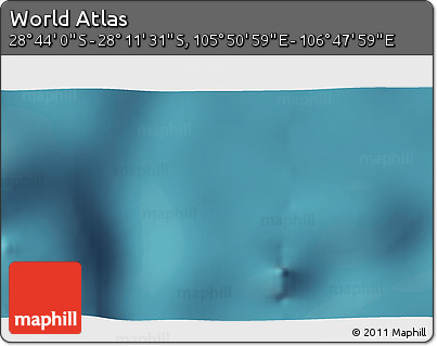 Satellite 3D Map of the Area around 28° 27' 45" S, 106° 19' 29" E