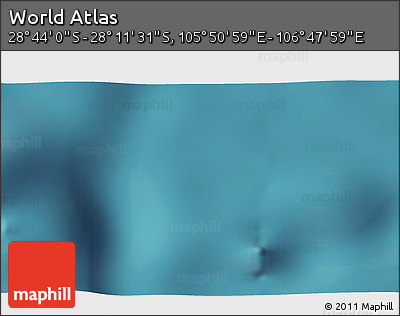 Satellite 3D Map of the Area around 28° 27' 45" S, 106° 19' 29" E