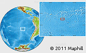 Physical Location Map of the area around 28° 27' 45" S, 106° 10' 30" W