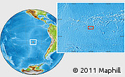Physical Location Map of the area around 28° 27' 45" S, 107° 1' 30" W
