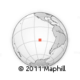 Outline Map of the Area around 28° 27' 45" S, 107° 52' 30" W, rectangular outline