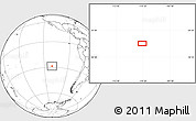 Blank Location Map of the area around 28° 27' 45" S, 110° 25' 30" W