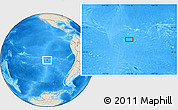 Shaded Relief Location Map of the area around 28° 27' 45" S, 110° 25' 30" W