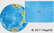 Physical Location Map of the area around 28° 27' 45" S, 111° 16' 30" W