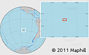 Gray Location Map of the area around 28° 27' 45" S, 112° 7' 30" W