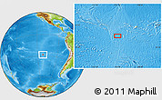 Physical Location Map of the area around 28° 27' 45" S, 112° 7' 30" W