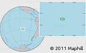 Gray Location Map of the area around 28° 27' 45" S, 112° 58' 29" W