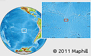 Physical Location Map of the area around 28° 27' 45" S, 112° 58' 29" W
