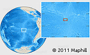 Shaded Relief Location Map of the area around 28° 27' 45" S, 112° 58' 29" W