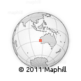 Outline Map of the Area around 28° 27' 45" S, 113° 58' 29" E, rectangular outline