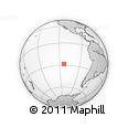 Outline Map of the Area around 28° 27' 45" S, 113° 49' 29" W, rectangular outline