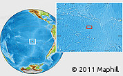 Physical Location Map of the area around 28° 27' 45" S, 115° 31' 30" W