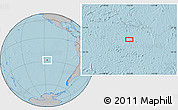Gray Location Map of the area around 28° 27' 45" S, 116° 22' 30" W, hill shading