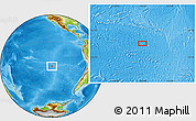 Physical Location Map of the area around 28° 27' 45" S, 116° 22' 30" W