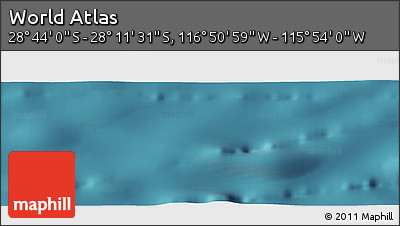 Satellite Panoramic Map of the Area around 28° 27' 45" S, 116° 22' 30" W