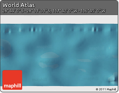 Satellite 3D Map of the Area around 28° 27' 45" S, 117° 13' 29" W