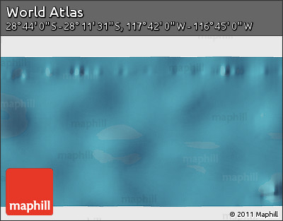 Satellite 3D Map of the Area around 28° 27' 45" S, 117° 13' 29" W