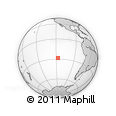 Outline Map of the Area around 28° 27' 45" S, 117° 13' 29" W, rectangular outline