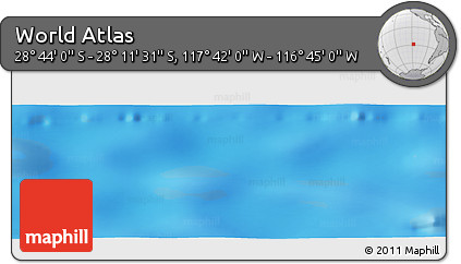 Physical Panoramic Map of the Area around 28° 27' 45" S, 117° 13' 29" W