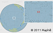 Savanna Style Location Map of the area around 28° 27' 45" S, 123° 10' 30" W, hill shading