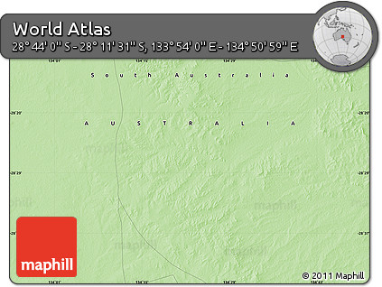 Political Map of the Area around 28° 27' 45" S, 134° 22' 30" E