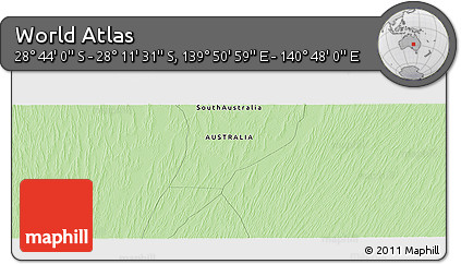 Political Panoramic Map of the Area around 28° 27' 45" S, 140° 19' 29" E