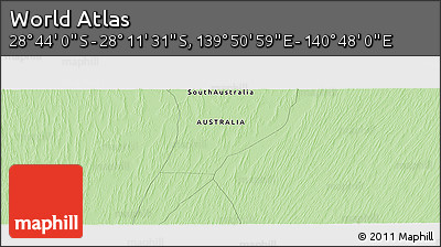 Political Panoramic Map of the Area around 28° 27' 45" S, 140° 19' 29" E