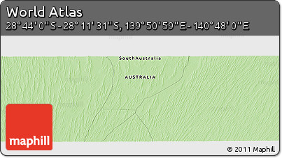 Political Panoramic Map of the Area around 28° 27' 45" S, 140° 19' 29" E