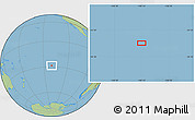 Savanna Style Location Map of the area around 28° 27' 45" S, 140° 10' 30" W