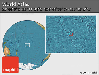 Satellite Location Map of the Area around 28° 27' 45" S, 151° 13' 29" W