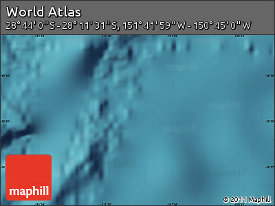 Satellite Map of the Area around 28° 27' 45" S, 151° 13' 29" W