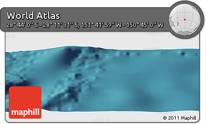 Satellite Panoramic Map of the Area around 28° 27' 45" S, 151° 13' 29" W