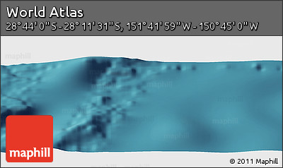Satellite Panoramic Map of the Area around 28° 27' 45" S, 151° 13' 29" W