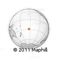 Outline Map of the Area around 28° 27' 45" S, 153° 46' 30" W, rectangular outline