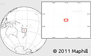 Blank Location Map of the area around 28° 27' 45" S, 171° 46' 30" E