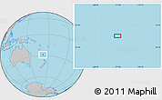 Gray Location Map of the area around 28° 27' 45" S, 171° 46' 30" E