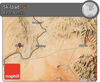 Satellite 3D Map of Skilpad