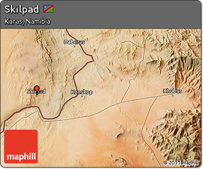 Satellite 3D Map of Skilpad