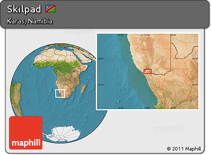 Satellite Location Map of Skilpad
