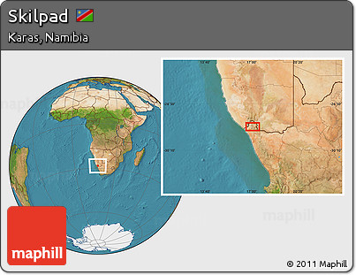 Satellite Location Map of Skilpad