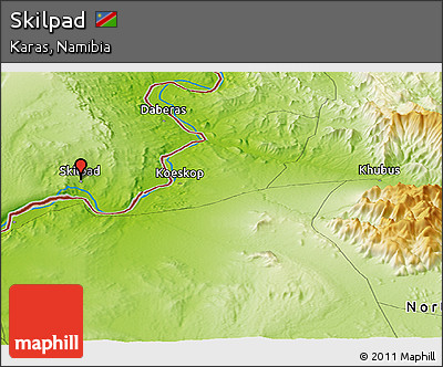 Physical Panoramic Map of Skilpad