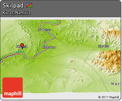 Physical Panoramic Map of Skilpad