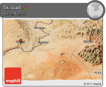 Satellite Panoramic Map of Skilpad