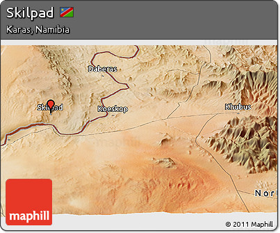 Satellite Panoramic Map of Skilpad