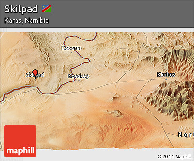 Satellite Panoramic Map of Skilpad