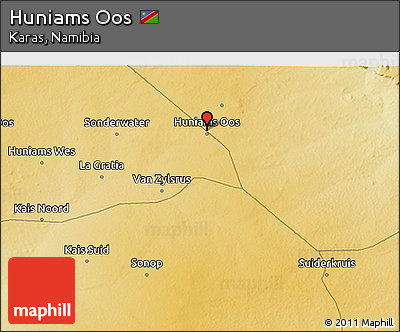 Physical 3D Map of Huniams Oos