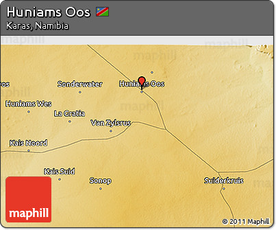 Physical 3D Map of Huniams Oos