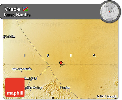 Physical Map of Vrede