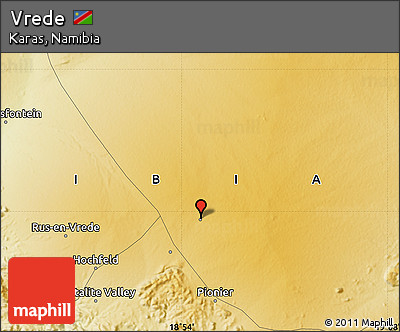 Physical Map of Vrede